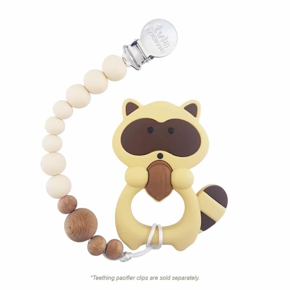 Raccoon Silicone Baby Teether - Tulamama