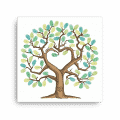 Thumbprint tree / fingerprint tree canvas - a unique guest book alternative. Use it as a wedding fingerprint tree or a baby shower fingerprint tree.