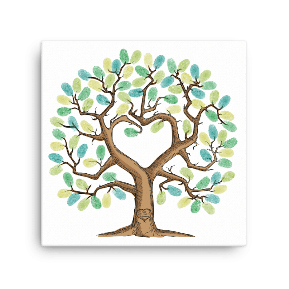 baby shower fingerprint tree