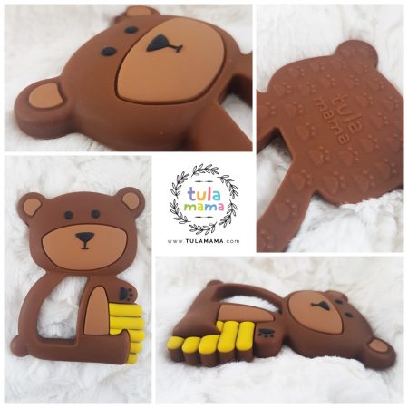 Bear Silicone Baby Teethers - Tulamama