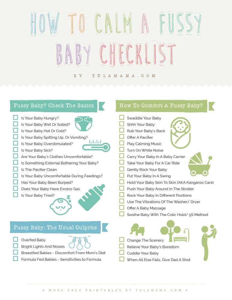 37 Proven Ways To Calm A Fussy Baby - Tulamama