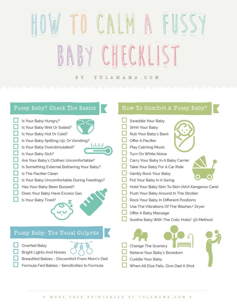 37 Proven Ways To Calm A Fussy Baby Tulamama
