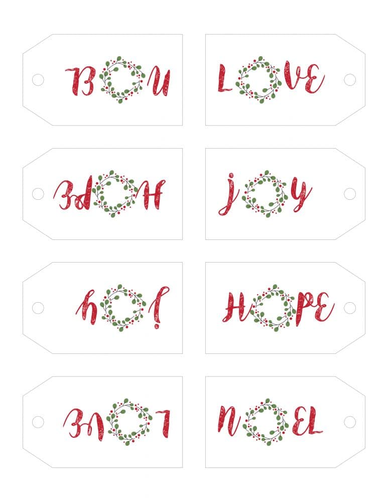 Cute & Free Printable Christmas Tags For Everyone On Your List - Tulamama