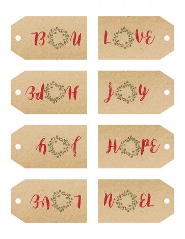 Cute & Free Printable Christmas Tags For Everyone On Your List - Tulamama