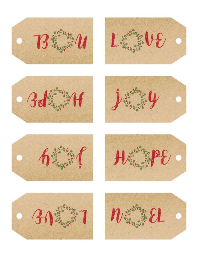 Cute & Free Printable Christmas Tags For Everyone On Your List - Tulamama