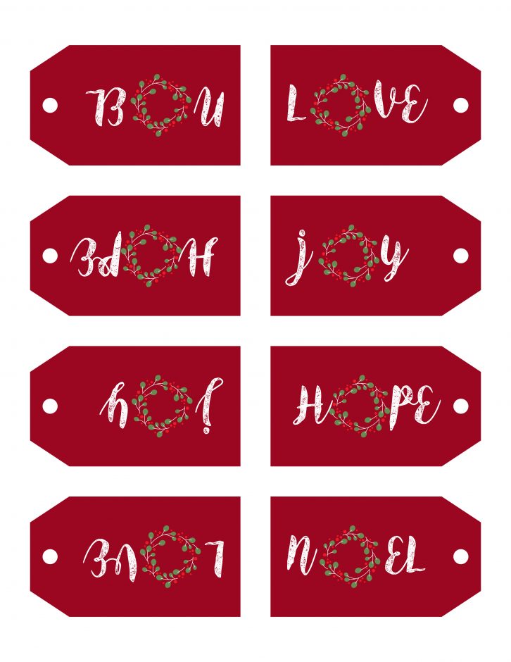 Cute & Free Printable Christmas Tags For Everyone On Your List - Tulamama