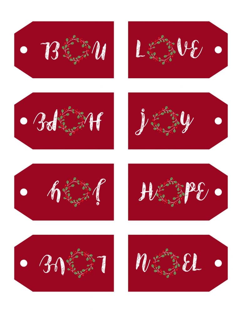 Cute & Free Printable Christmas Tags For Everyone On Your List - Tulamama