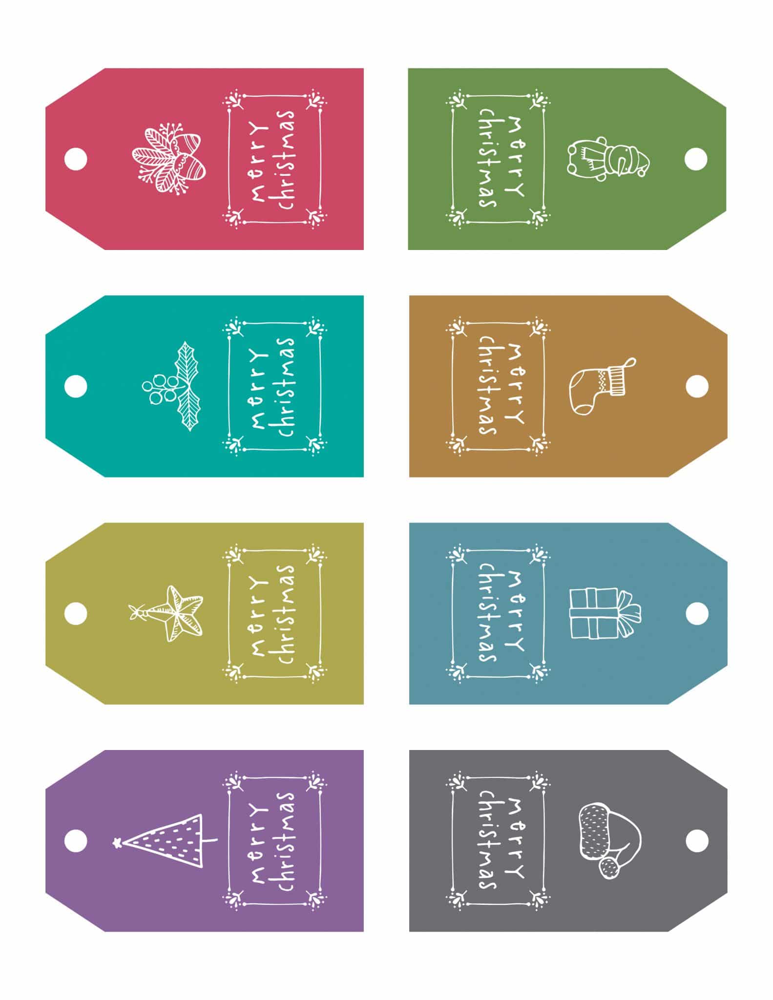 Cute & Free Printable Christmas Tags For Everyone On Your List - Tulamama