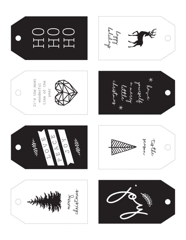 Cute & Free Printable Christmas Tags For Everyone On Your List - Tulamama