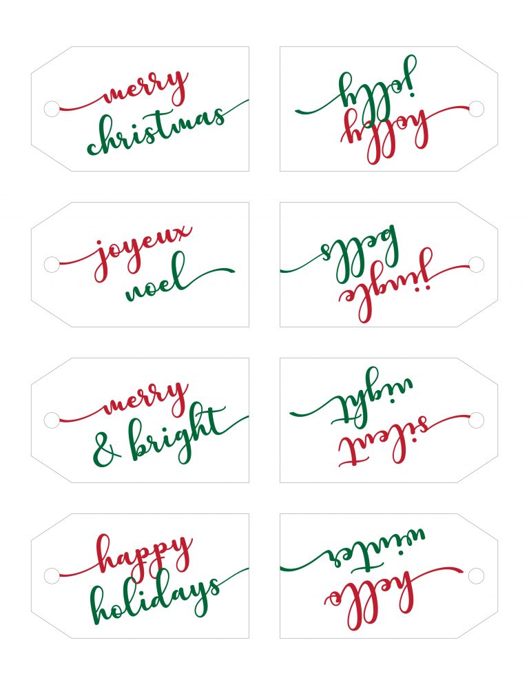 Cute & Free Printable Christmas Tags For Everyone On Your List - Tulamama