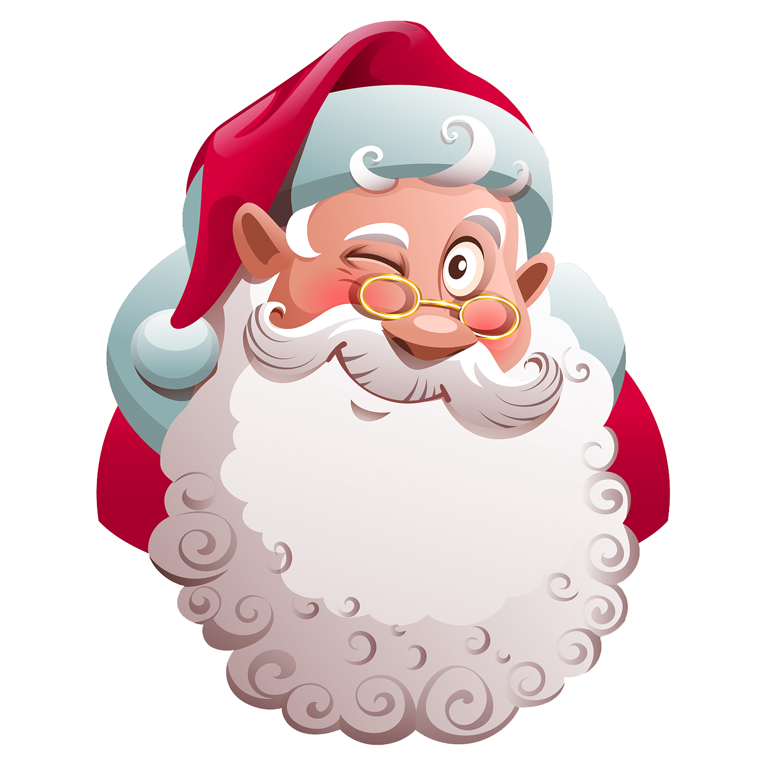 Free & Cute Santa Face Clipart For Your Holiday Decorations - Tulamama