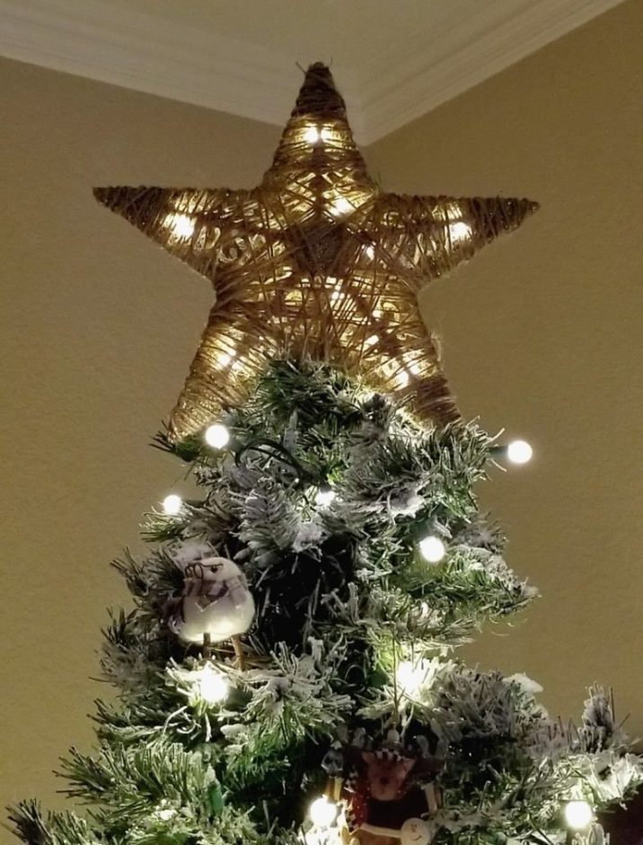 Christmas tree topper DIY