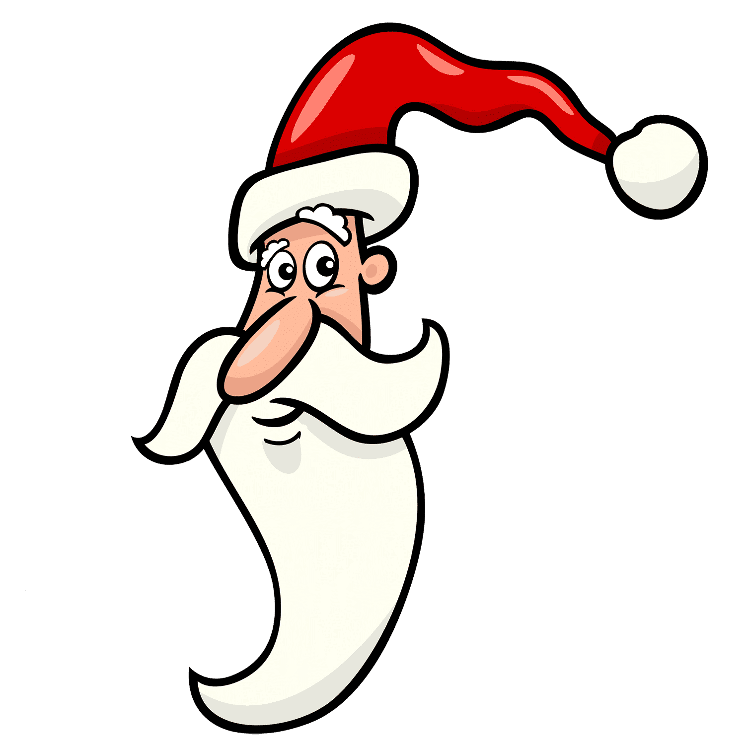 Free & Cute Santa Face Clipart For Your Holiday Decorations - Tulamama