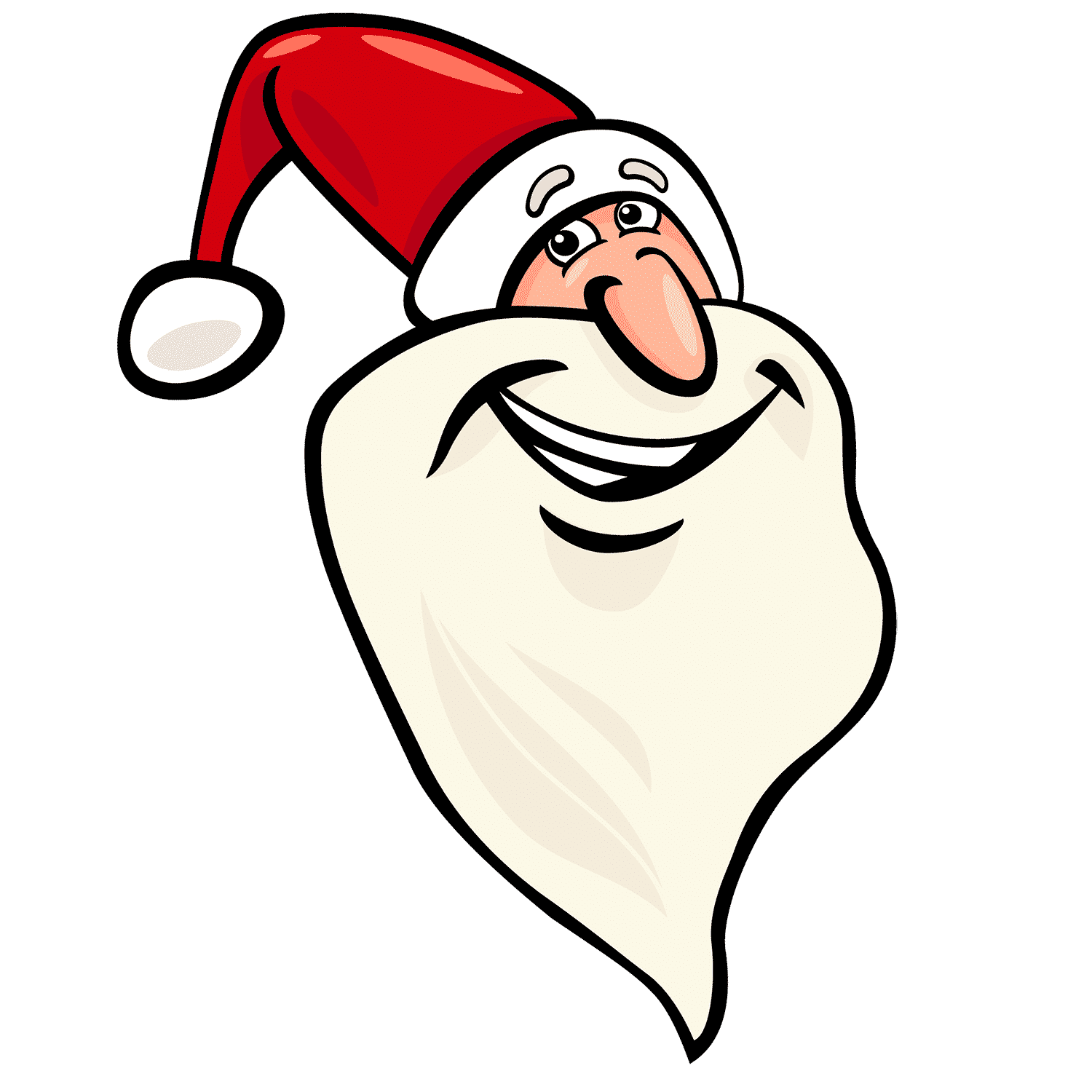 Free & Cute Santa Face Clipart For Your Holiday Decorations - Tulamama