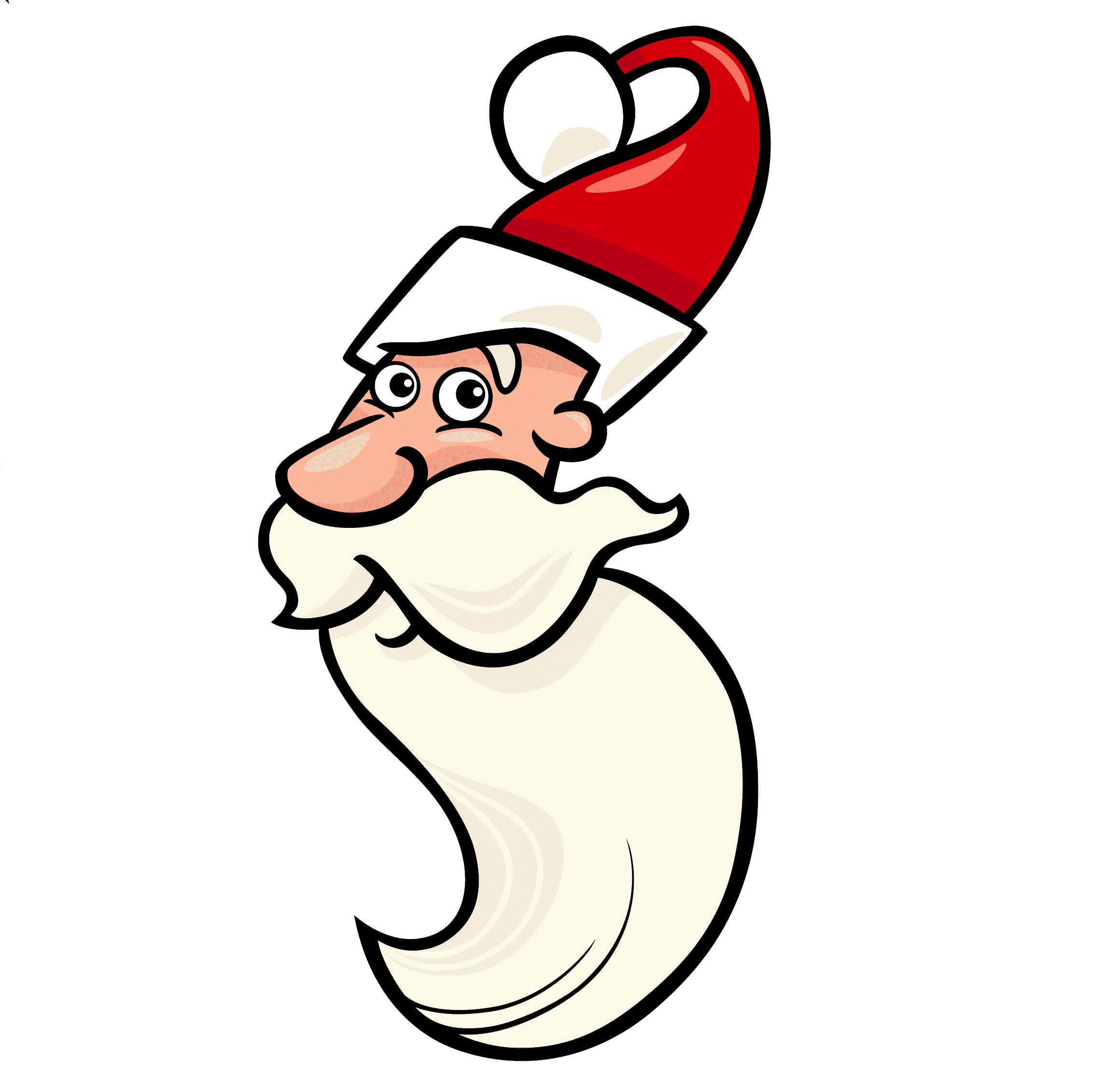 Free & Cute Santa Face Clipart For Your Holiday Decorations - Tulamama