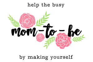 Please help the busy mom to be by making yourself the addressee - free printable
