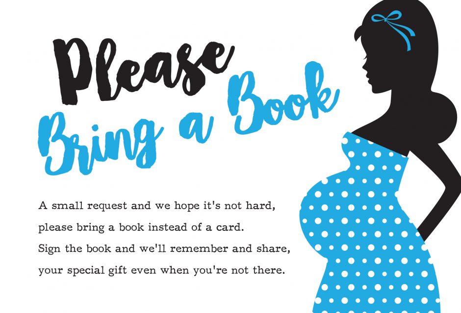 please bring a book instead of a card free printable ready to pop boy blue