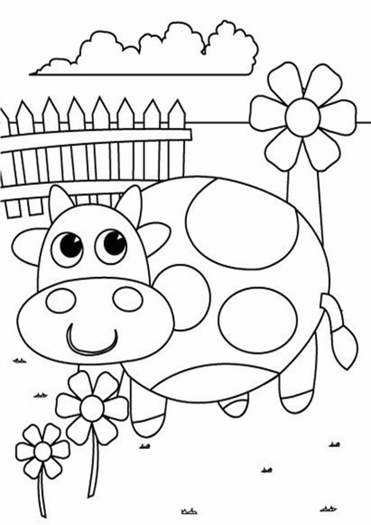 Cute And Easy Coloring Sheets Baby elephant coloring pages to