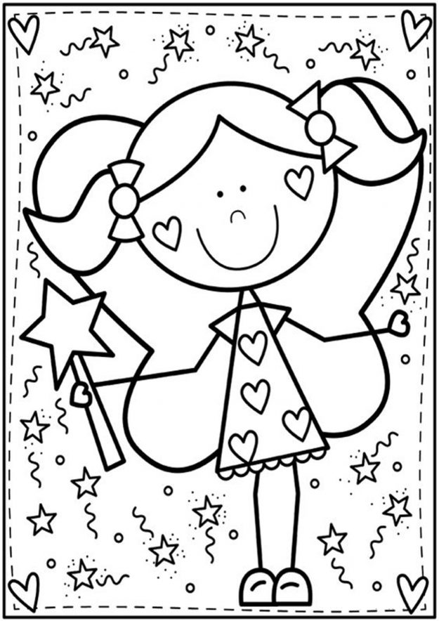 Free & Easy To Print Cute Coloring Pages - Tulamama