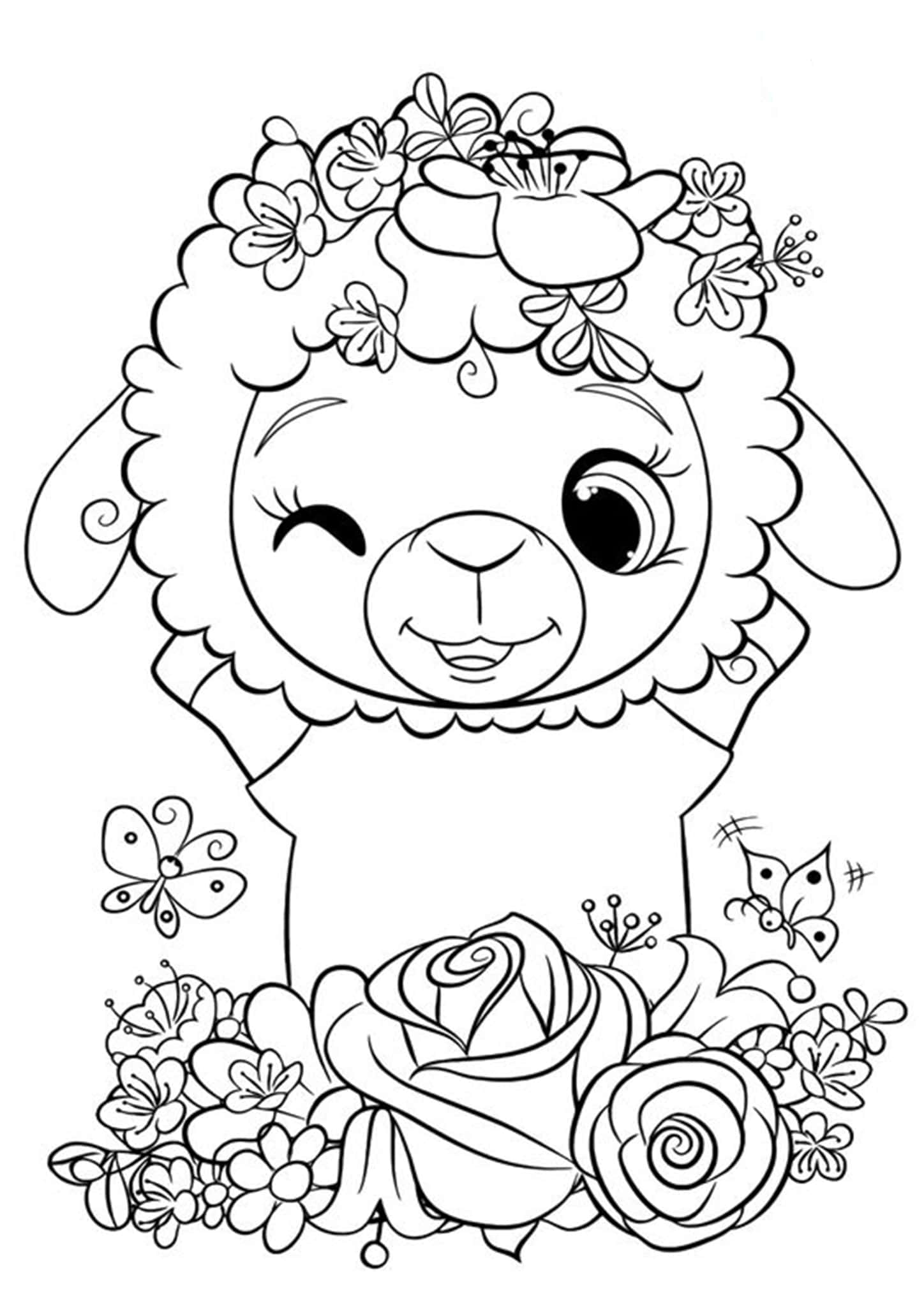 Free & Easy To Print Cute Coloring Pages Tulamama