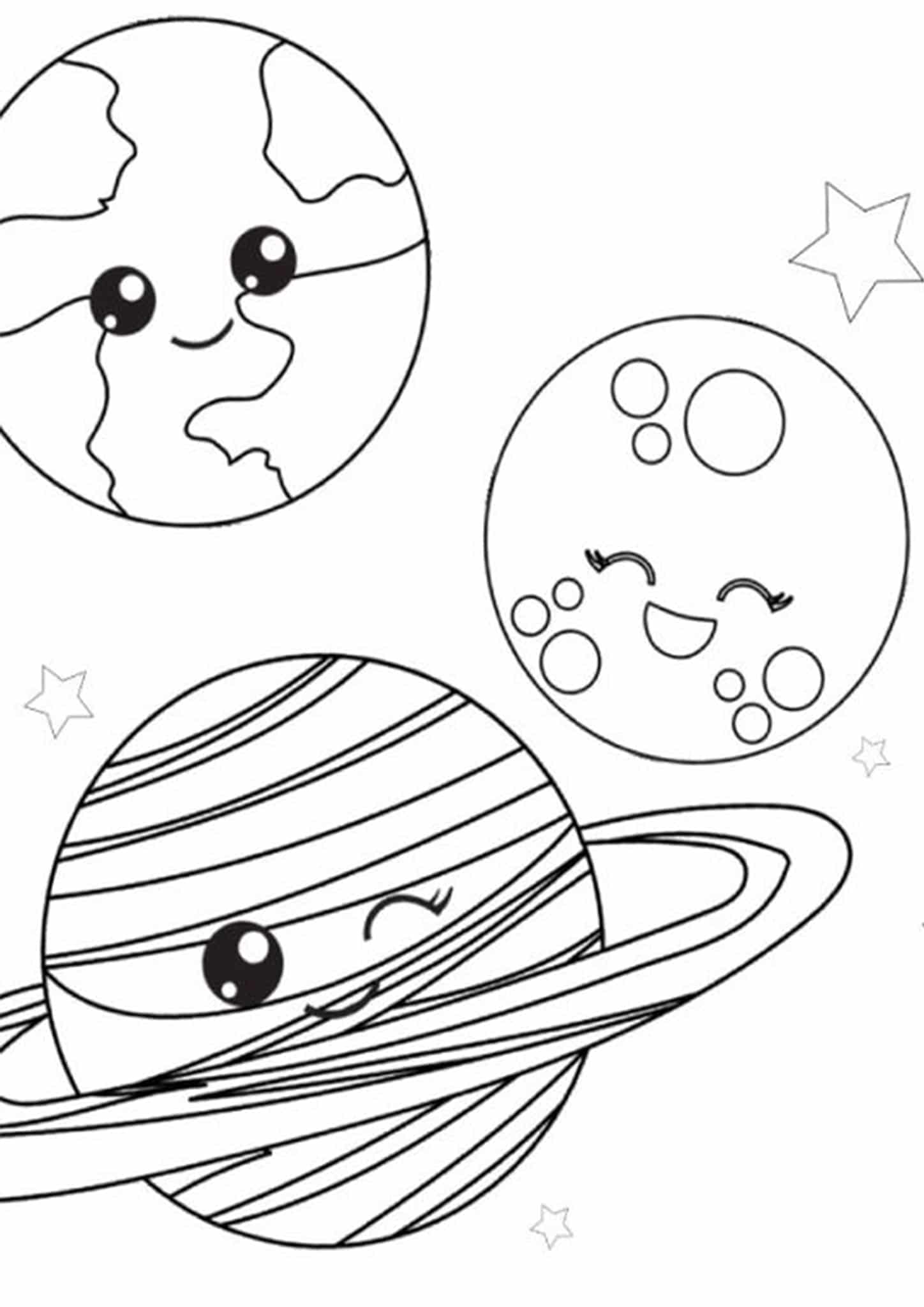 Download Free & Easy To Print Cute Coloring Pages - Tulamama