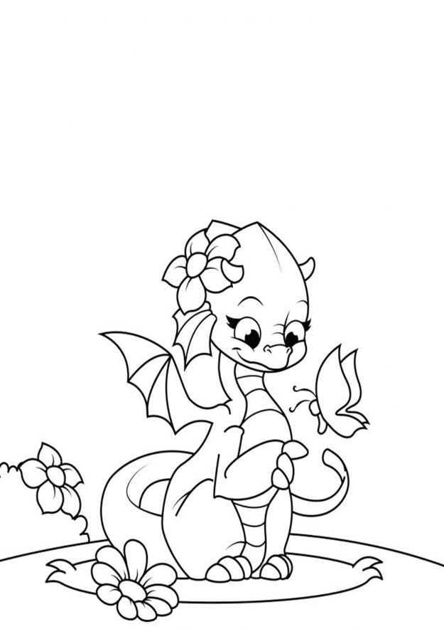 free easy to print dragon coloring pages tulamama