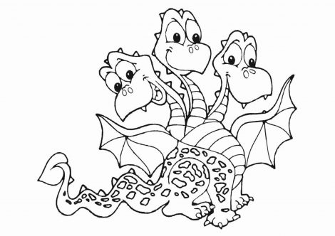 Free & Easy To Print Dragon Coloring Pages - Tulamama