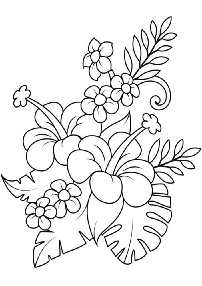 Free Easy To Print Flower Coloring Pages Tulamama