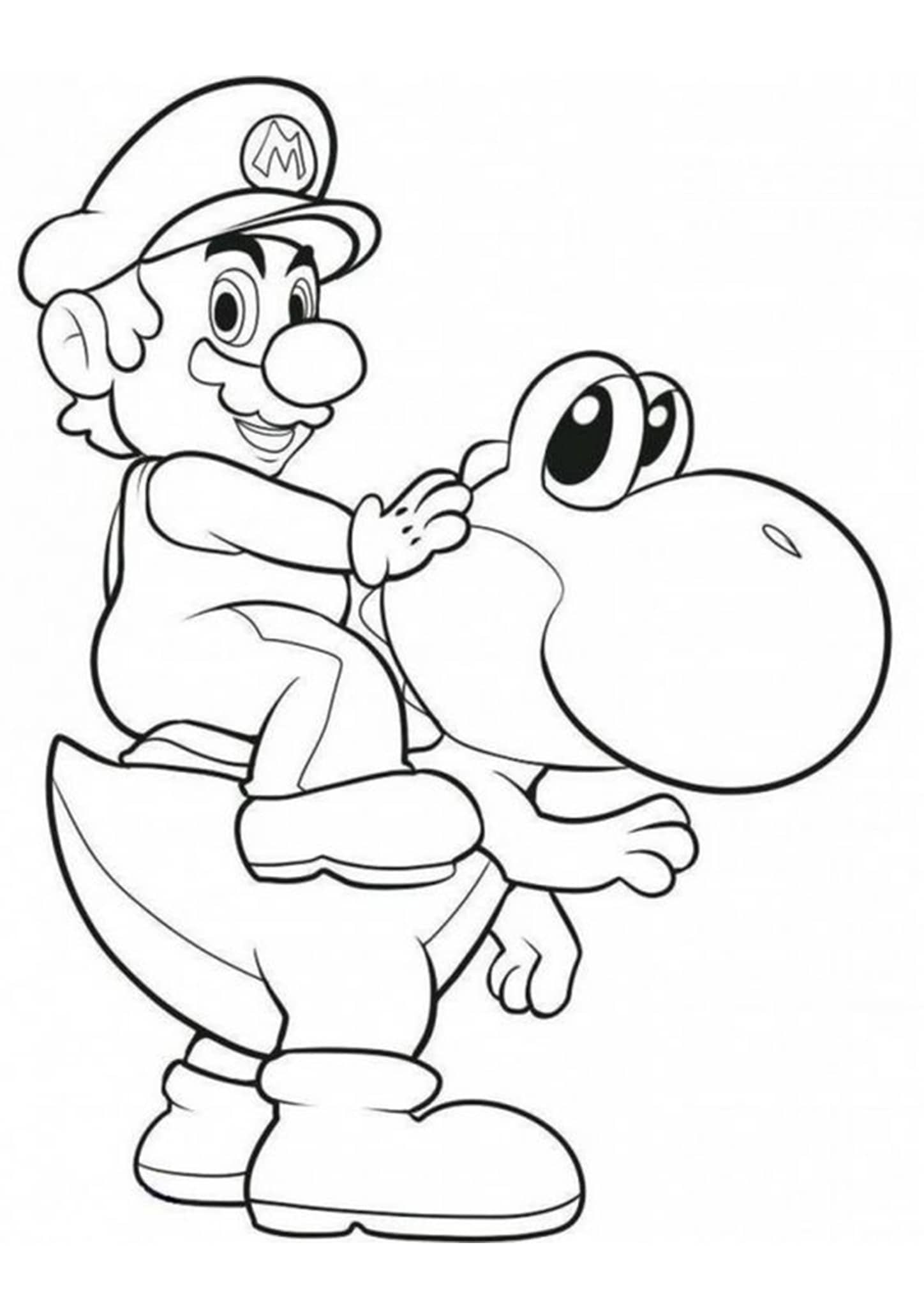Free Easy To Print Mario Coloring Page Tulamama