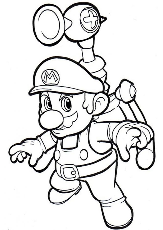 Free & Easy To Print Mario Coloring Page - Tulamama