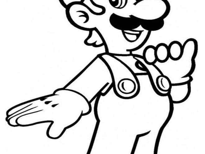Free & Easy To Print Mario Coloring Page - Tulamama