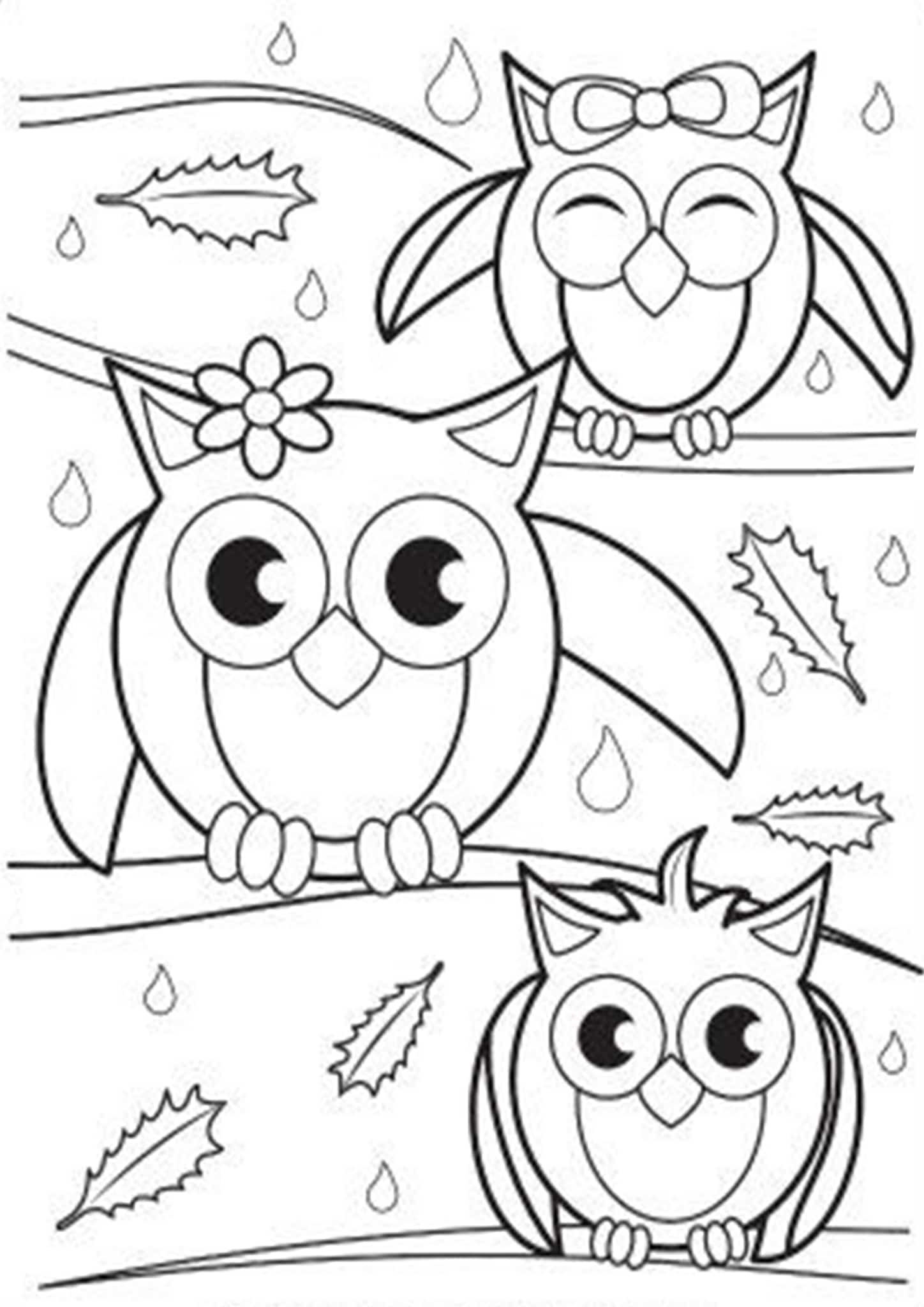 Free &amp; Easy To Print Owl Coloring Pages - Tulamama