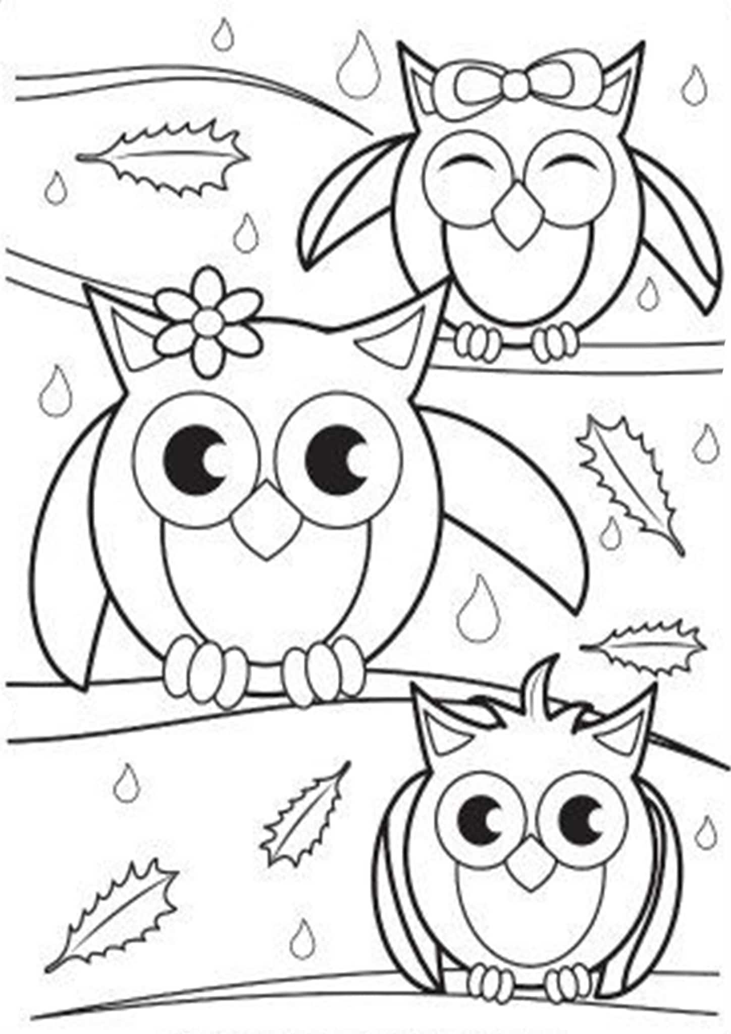 Free Easy To Print Owl Coloring Pages Tulamama