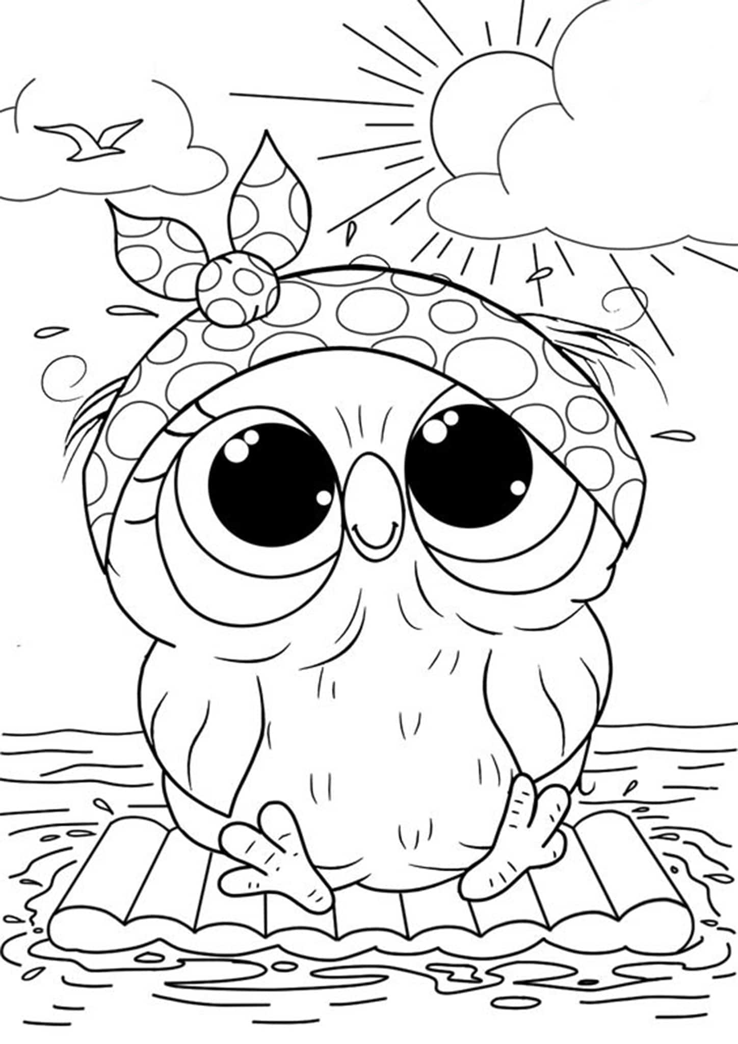 Printable Owl Coloring Pages Printable Word Searches