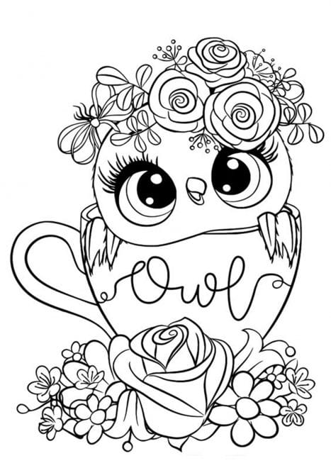 free easy to print owl coloring pages tulamama