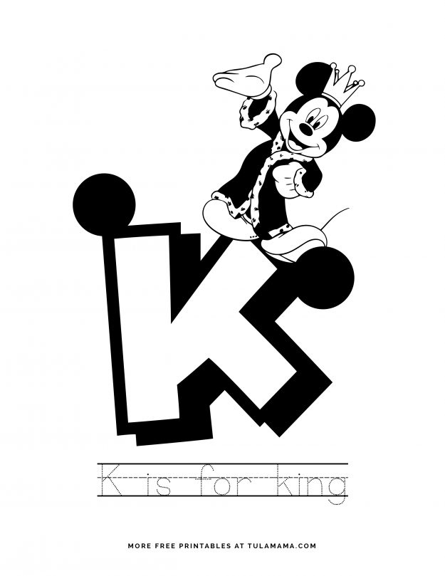 Free Printable Mickey Mouse ABC Letter Tracing For Preschoolers - Tulamama