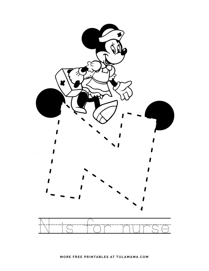 free printable mickey mouse abc coloring pages tulamama - free ...