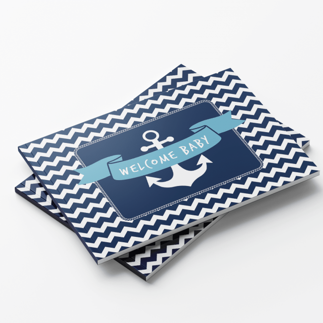 Nautical Guest Books For A Baby Shower - Paperback - Tulamama
