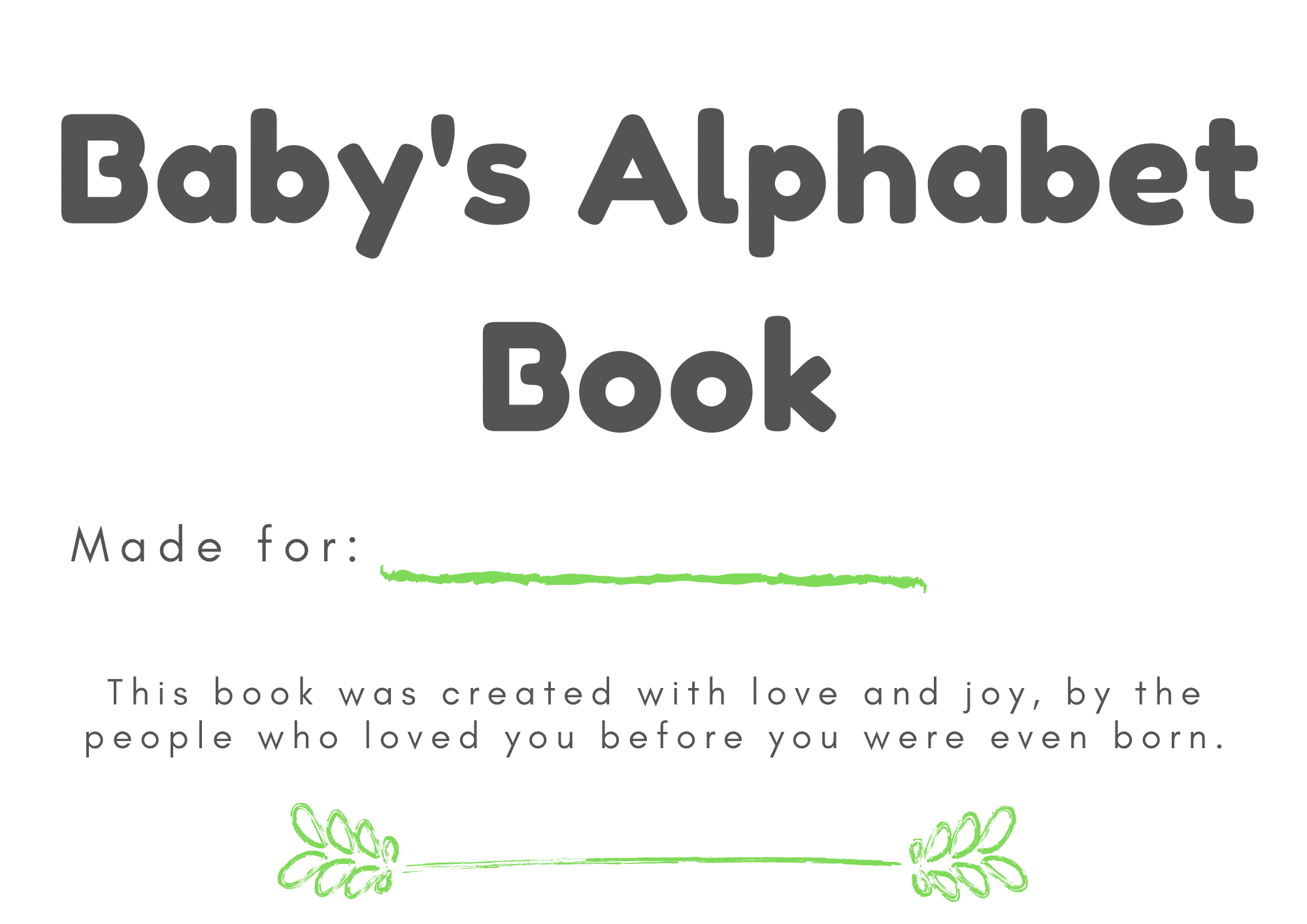 Printable Baby Shower Book Activity ABC Pages Letter Printable Baby Coloring Book Alphabet Coloring Pages