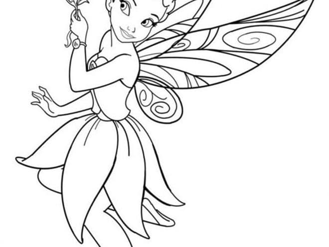 Free Easy To Print Fairy Coloring Pages Tulamama