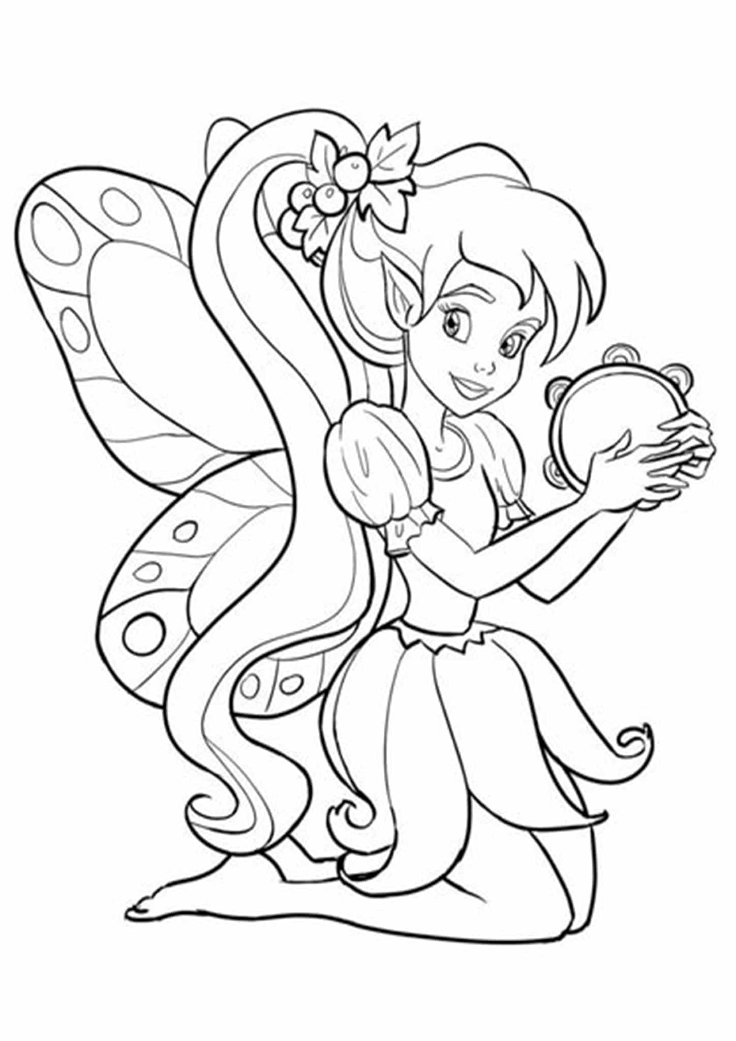 Download Free Easy To Print Fairy Coloring Pages Tulamama