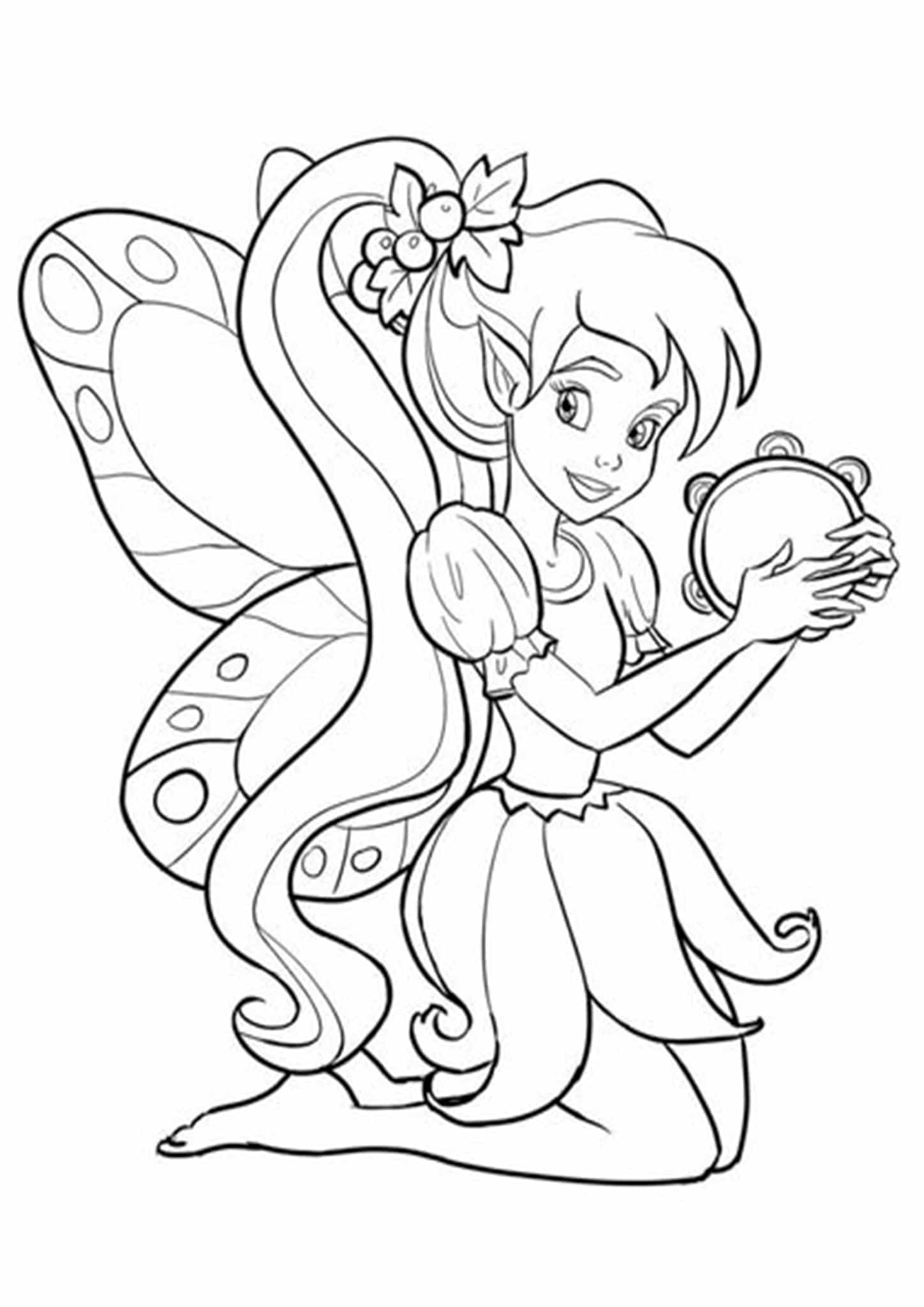 Free Easy To Print Fairy Coloring Pages Tulamama