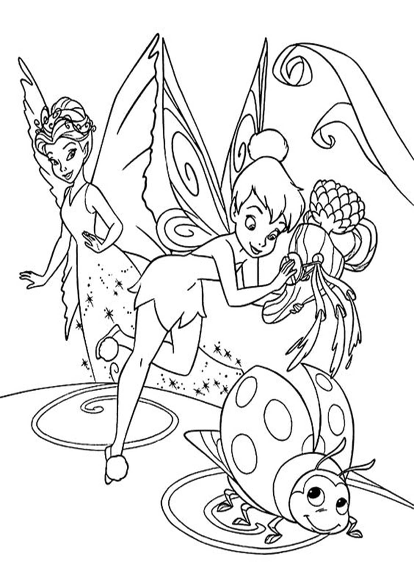 Free Printable Faries Coloring Pages