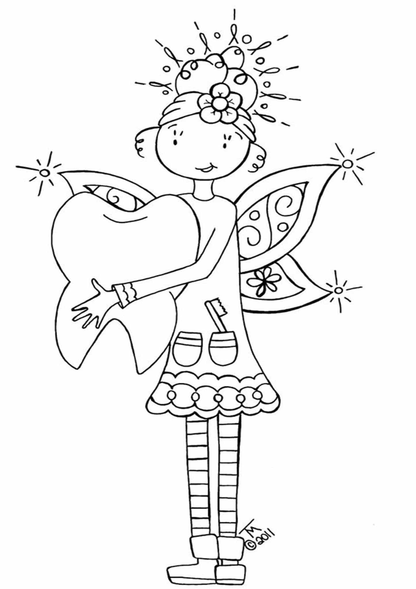 Free & Easy To Print Fairy Coloring Pages - Tulamama