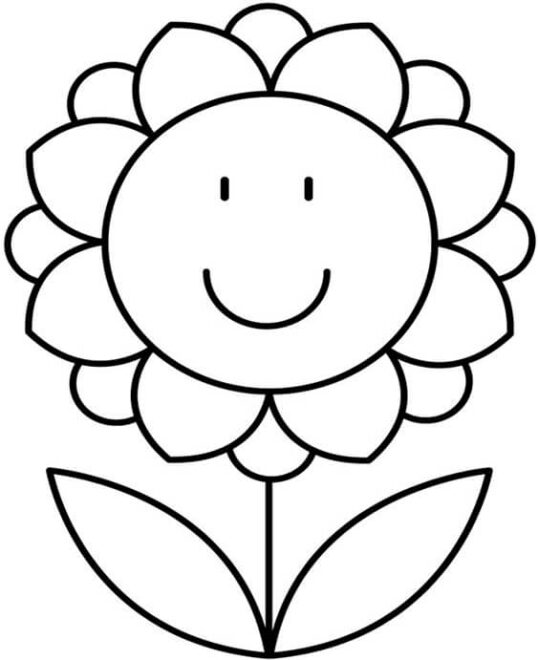 Free & Easy To Print Flower Coloring Pages - Tulamama