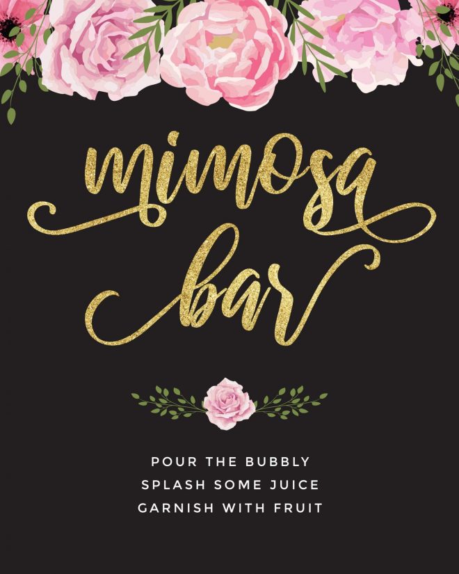 Beautiful Mimosa Bar Sign And Free Printables To Impress Tulamama Beautiful Mimosa Bar Sign And Free Printables To Impress Tulamama