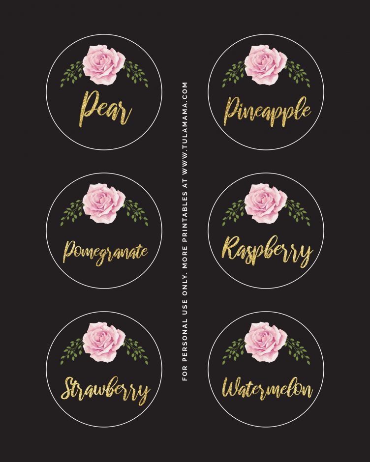 Afternoon Blooms  Printable Mimosa Bar Sign and Juice Tags