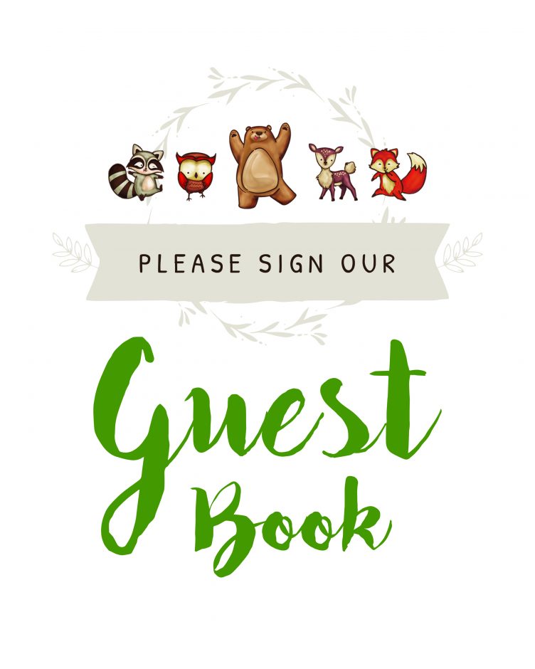 Please Sign Our Guestbook - Free Printable - Tulamama