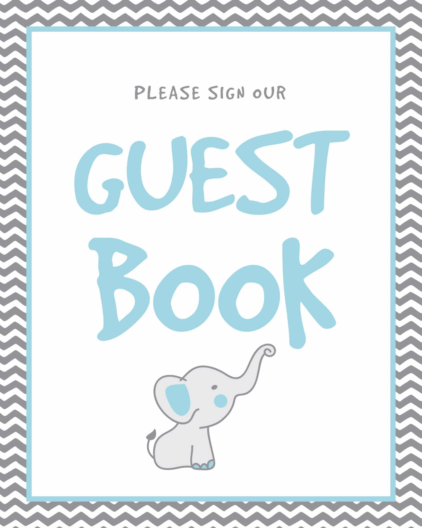 Please Sign Our Guestbook - Free Printable - Tulamama