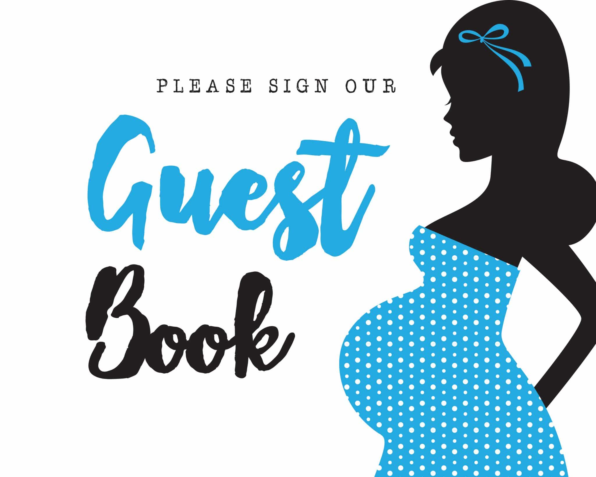 Please sign our guestbook its a boy theme